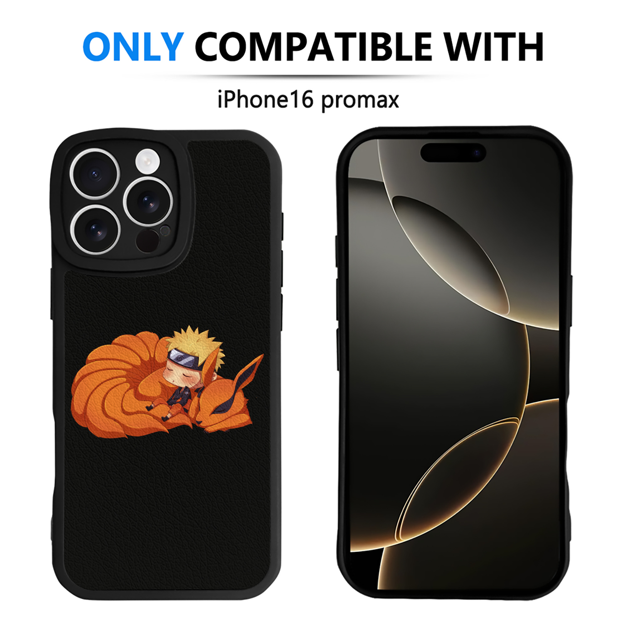 （画像用） NARUTO -ナルト- うずまき ナルト Uzumaki Naruto 【iPhone 16シリーズ対応】シリコンスマホケース（レザー調） 材質：シリコン